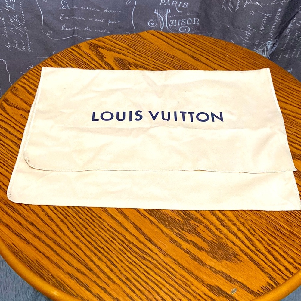 Louis Vuitton bag cover. Natural cream color 15"x10"